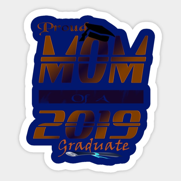 proud mom of a 2019 graduate Sticker by khadkabanc